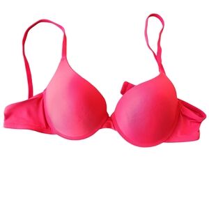 Izod Women’s Red Bra - Seamless Padded Support 38C Adjustrable Bra